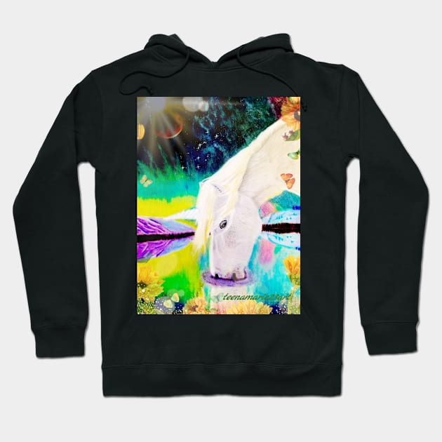 Unicorn Hoodie by teenamarie23art